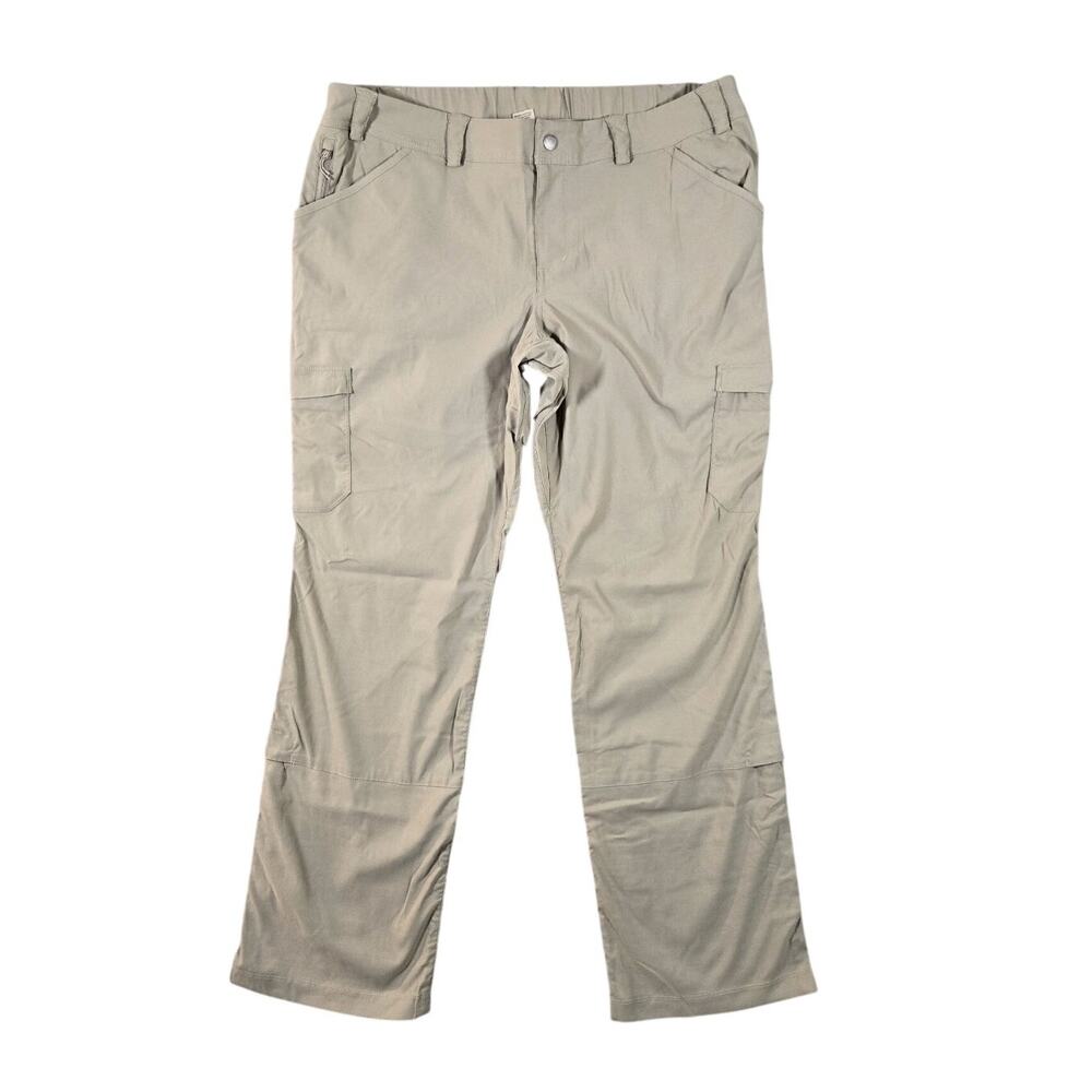 Duluth Sand Beige Cargo Straight Leg Utility Convertible Roll Up Outdoor Pants